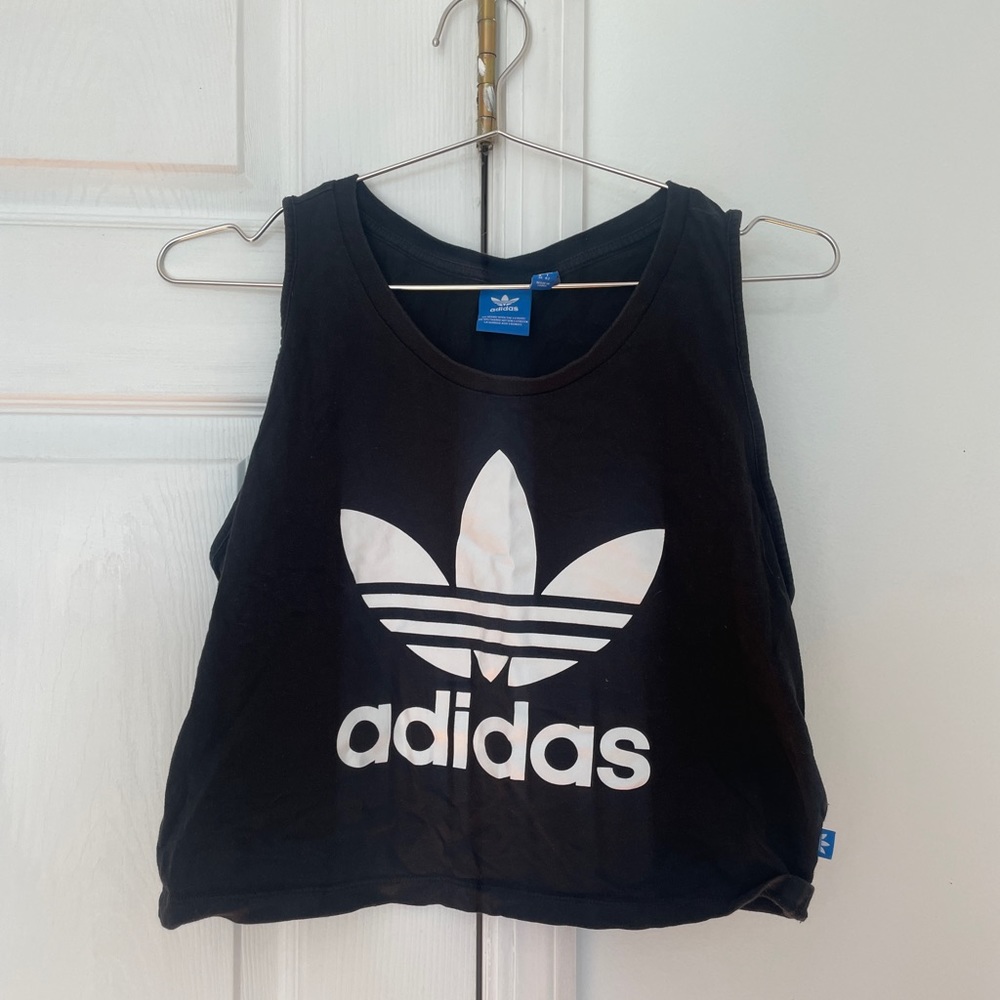 Adidas cropped tank top